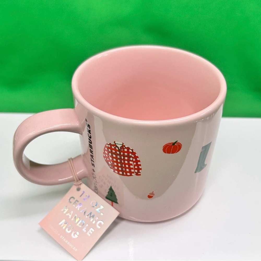 Starbucks Coffee Mug 2018 Pink Bando Fall Icons Sweater Weather Stay Cozy New